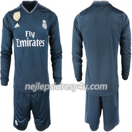 Fotbalový Dres Real Madrid Dětské Venkovní 2018/19 Dlouhý Rukáv